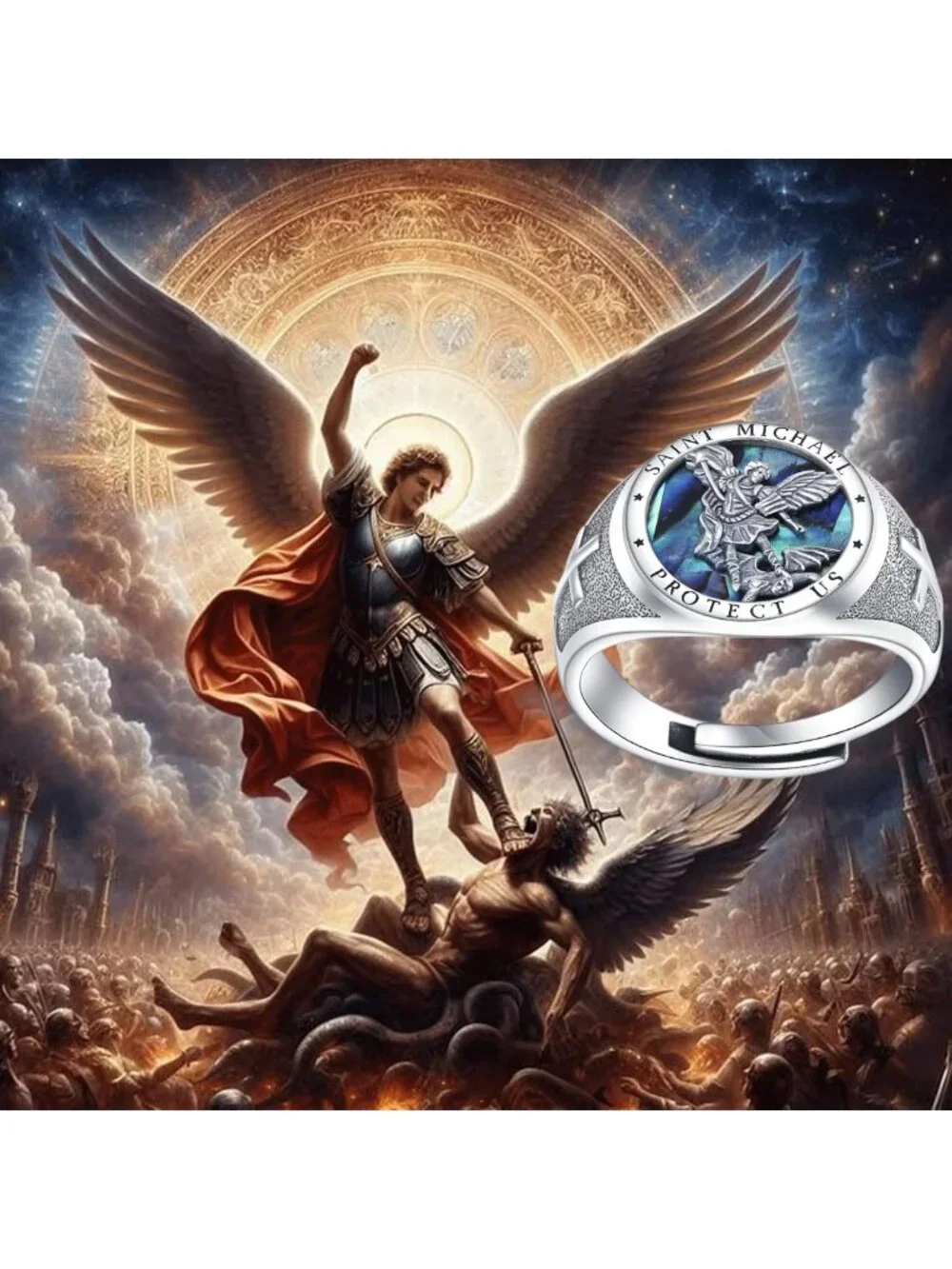Sterling Silver Signet Ring | Catholic Jewelry | Unique Gifts for Him & Her